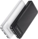 2-PACK Power Bank 10600mAh Fast Charging PD20W USB C Portable Charger Output and Input for Smartphones, Tablets and more Black&White