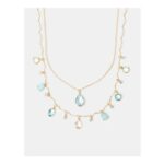 2-Pack Gemstone Pendant Necklaces