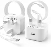 2 Pack USB-C Charger Plug 20W PD with 2M Cable (with voucher) – Sold by Mosib Zoom store / FBA