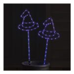 2 Witches Hat LED Outdoor Halloween Stake Lights