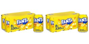 2 x Fanta Lemon Soft Drink Cans, 8 x 330 mL (At Checkout) S&S £5.65/£4.95