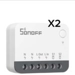 2 x ZigBee Mini Smart Switch,SONOFF ZBMINIR2 Light Switch, Compatible with Alexa, SmartThings Hub With Discount At Checkout Amazon Haul