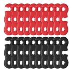 20-Piece Guy Line Cord Adjusters – Red and Black
