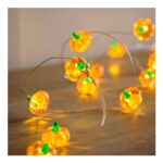 20 Pumpkin Micro Lights – 2m Warm White LEDs