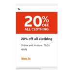 20% off All TU Clothing at Sainsburys (In Store Online)