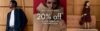 20% off almost everything (online only) – 99p C&C / free over £19.99