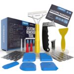 23 Piece Grouting Tool Set: Silicone Sealant Remover, Grout Scraper with 10 Blades, Sealant Knife, Plastic Spatula Sold by STONE REEF / FBA