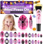 24Pcs Halloween Press on Nails, Fake Nails Full Cover Cute False Nails