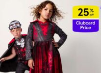 25% off Kids & Adults Halloween costumes to everyday outfits using Club card