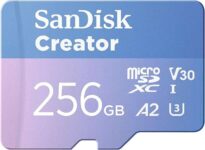 256GB SANDISK Creator microSD Card Adapter Up to 190MB/s Read Speeds 2 months of Apple Music (Free C&C)