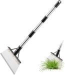 25cm Patio Weed Remover Tool with Long Handle, Wide Stainless Steel Scraper for Block Paving, Driveways, Garden Paths and Edges