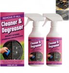 2PCS Fast-Acting Heavy-Duty Grill Degreaser Spray,Barbecue Grill Cleaner