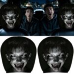2PCS Ghost Face Car Headrest Covers, Scary Halloween Head Rest Covers – Sold by Shenzhen Taiyi Intelligent R&D Technology Co LTD / FBA