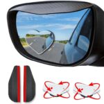 2Pcs Heart Shaped Blind Spot Car Mirror, Automotive Side Blindspot Mirror And Wind Deflectors – Sold by JINRUI-T / FBA