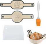2Pcs Silicone Bread Sling for Dutch Oven Non-Stick Reusable Baking Mat Set