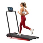 3-in-1 Under-Desk Foldable Treadmill, 8% Incline, 1-12 Km/h