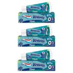 3 x Aquafresh Advance Kids Toothpaste Lasting Protection, Mint, 75 ml