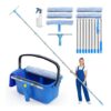 3.4m Window Cleaning Kit with 12L Bucket & Squeegee