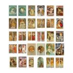 30 Alphonse Mucha Postcards Set 4×6 Inches