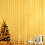 300LED Curtain Fairy Lights USB Powered Plug in, 3mx3m String Lights Indoor