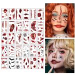 30pcs Halloween Temporary Tattoos for Kids and Adult Waterproof Stickers (4 Variations) – Sold by EZJOBLA / FBA