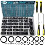 32 Sizes (3mm-50mm) 1380 Pcs Metric Rubber O Rings Assortment Kit with 4 Pieces O Rings Remover Tools. SB FlexiSeal/FBA