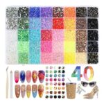 32,000-Piece Bedazzling Kit, 40 Colours, 3mm Resin Gems for Nails