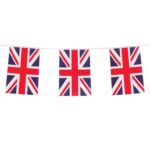 33ft/10m Great Britain Union Jack Bunting Garland Banner with 20 Flags