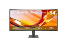 34 LG 34U640B-B UltraWide Monitor, 144Hz WQHD Curved (1800R), USB-C, HDR 10, sRGB 99%, Black With BLC