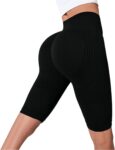 3D Legging Womens High Waisted Plus Size Compression Tummy Control Shorts