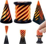 3D Printed Fidget Toy, 6PCS Spiral Cone Fidget Toys