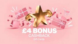 £4 Bonus on £60 Spend at Quidco Gift Cards – First 2,500 Opt Ins