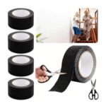 4 Rolls Anti-Slip Decking Strips, Heavy-Duty Grip Tape for Steps