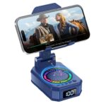 4-in-1 Design Phone Stand with Bluetooth Speaker,Blue
