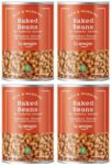 4 x Amazon Baked Beans in Tomato Sauce, Canned, Vegan, 420g (£1.39 s&s)