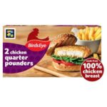 4 x Birds Eye 2 Chicken Quarter Pounders 227g (4 for £5)