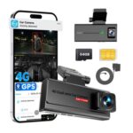 4G Dash Cam with SIM Card, Front & Interior Camera