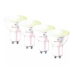 4LITE 4L1/8042 Wiz Smart LED Bulbs – GU10, 4 Pack