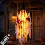 5 FT Hanging Swing Spooky Ghost Halloween Outdoor Decoration