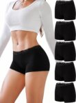5 Pack Knickers for Women Cotton Lace Boxer