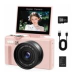 5K 75MP Camera with WiFi, 3.0-Inch Flip LCD, 18x Zoom