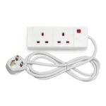 5m STATUS 2 Socket Extension Lead with Neon Indicator, 13A White Power Strip discount at checkout Amazon Haul
