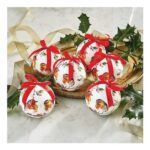 6 Festive Robin Baubles