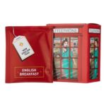6 Individually Sealed English Breakfast Tea Bags in British Red Phone Box