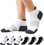 6 Pairs Bamboo Trainer Socks Womens Ankle Running Breathable