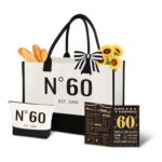 60th Birthday Gift Set: Tote, Makeup Bag & Card