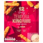 7 Frozen Party Food Items – E.g. ASDA 12 Pigs in Blankets 300g, ASDA 12 Party Tempura King Prawns 156g