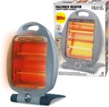 800W Halogen Heater – Instant Heat With Two Settings Ideal For Winter – Home, Office, Living Room, Caravan, Garages 2 Bars Quartz – Compact, Silent, Energy Saving Heater, Durable and Long Lasting