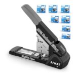 AFMAT Heavy Duty Stapler, Anti-Jam, 210-Sheet Capacity, Adjustable Depth