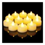 AMAGIC 50-Pack Tea Lights Flameless Battery-Operated Candles
